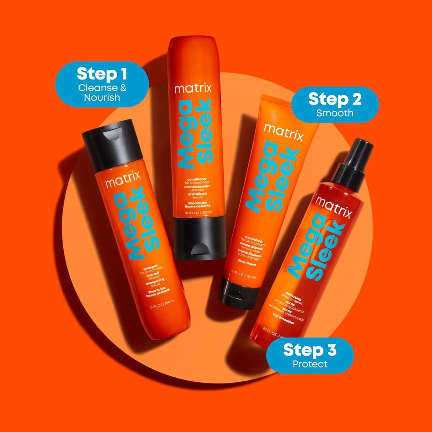 Transform Your Tresses with Mega Sleek Shampoo & Conditioner! Say Goodbye to Frizz and Hello to Nourished, Smooth Hair! πβ¨ #HairGoals #VeganBeauty