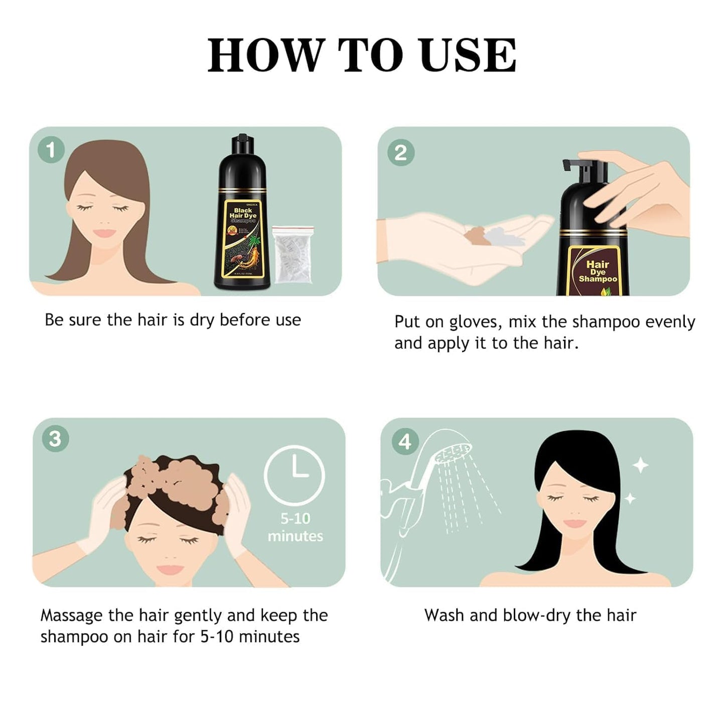 Say goodbye to gray hair in minutes! πββοΈβ¨ Try our Instant Black Hair Shampoo - the ultimate 3-in-1 solution for vibrant color and easy application! π€ #HairGoals #GrayHairNoMore