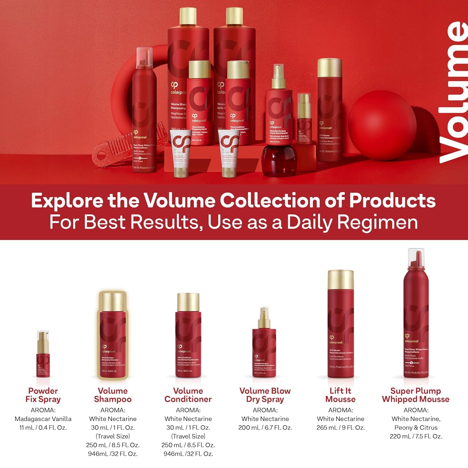 Sulfate-Free Volume Shampoo for Women with White Nectarine Fragrance