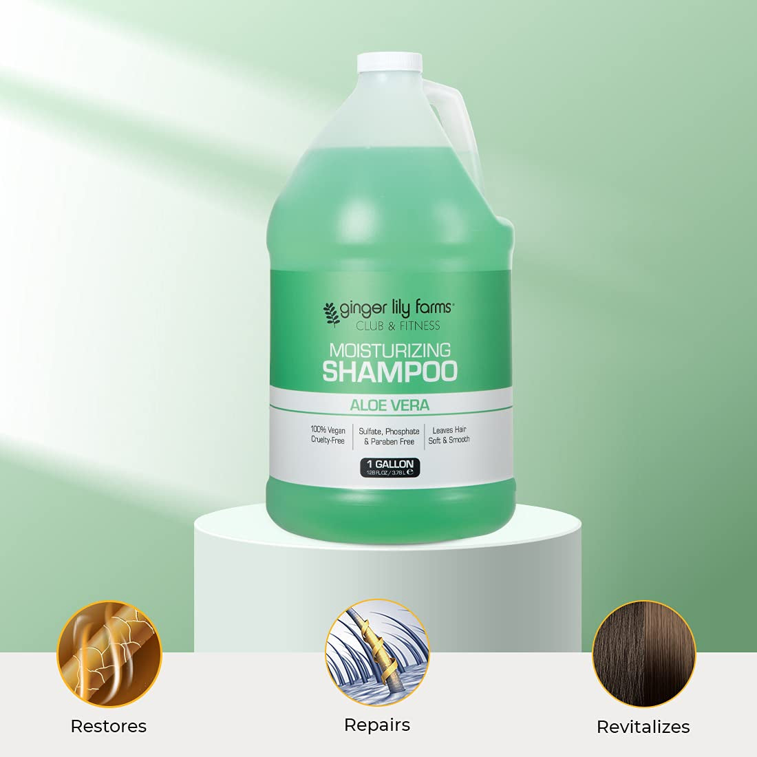 Transform your hair care routine with our 100% Vegan & Cruelty-Free Club & Fitness Moisturizing Shampoo! 🌿✨ Enjoy the refreshing Aloe Vera scent in a generous 1 Gallon refill for all hair types! 💧💚 #HairCare #VeganBeauty #CrueltyFree