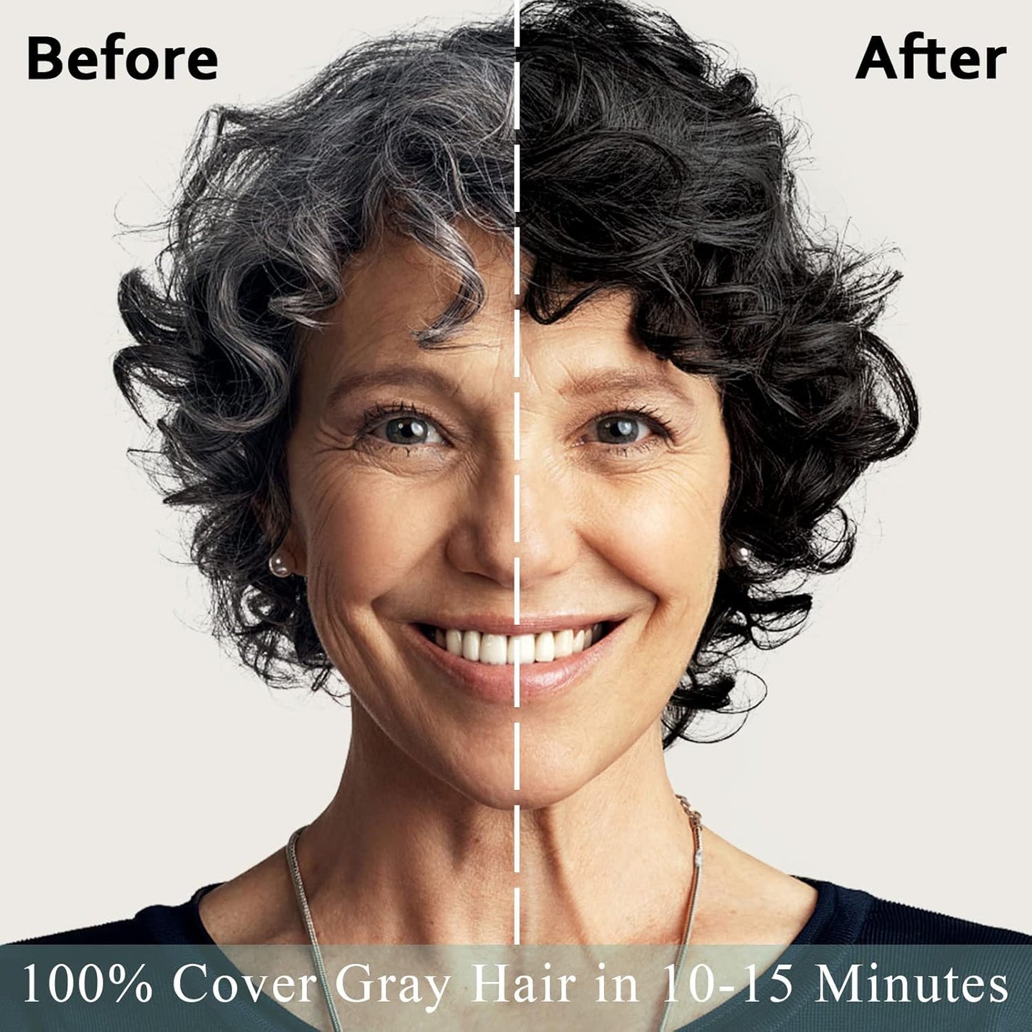 Say goodbye to gray hair in minutes! 💁‍♀️✨ Try our Instant Black Hair Shampoo - the ultimate 3-in-1 solution for vibrant color and easy application! 🖤 #HairGoals #GrayHairNoMore