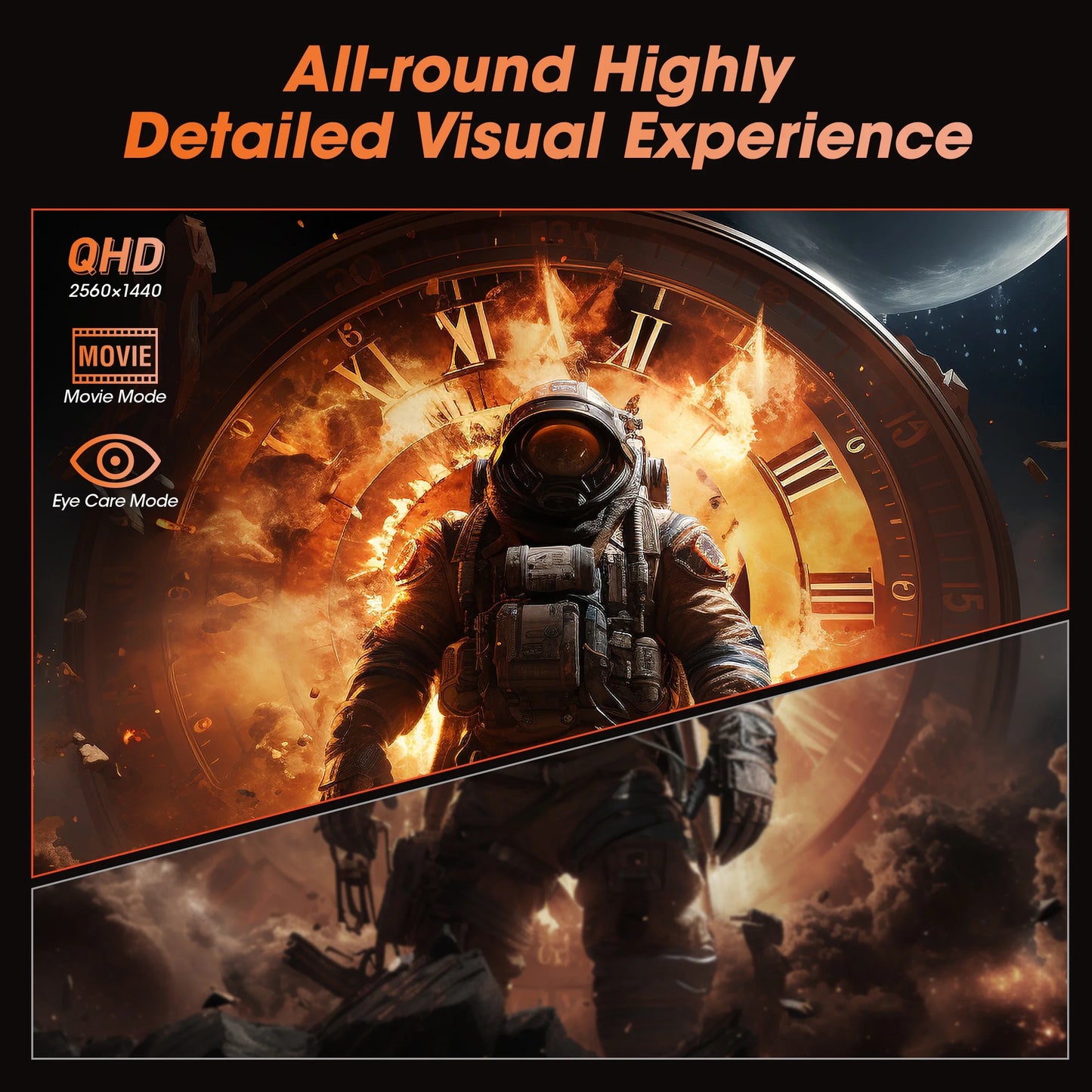 24" 2K 1440P Gaming Monitor, 180Hz QHD Computer Monitor, New Pc Monitor, G2421V