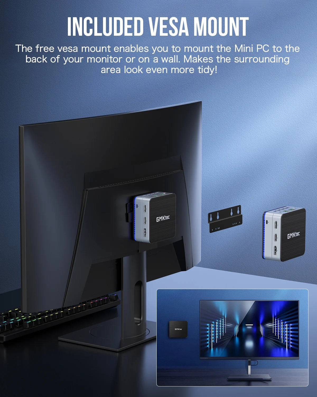 Mini PC, 12GB RAM 512GB SSD, Intel N150(Up to 3.6Ghz), Windows 11 Pro Deaktop Mini Computer, 3X USB3.2, Dual HDMI 2.0, Dual RJ45 Ethernet, Nucbox G2 Plus