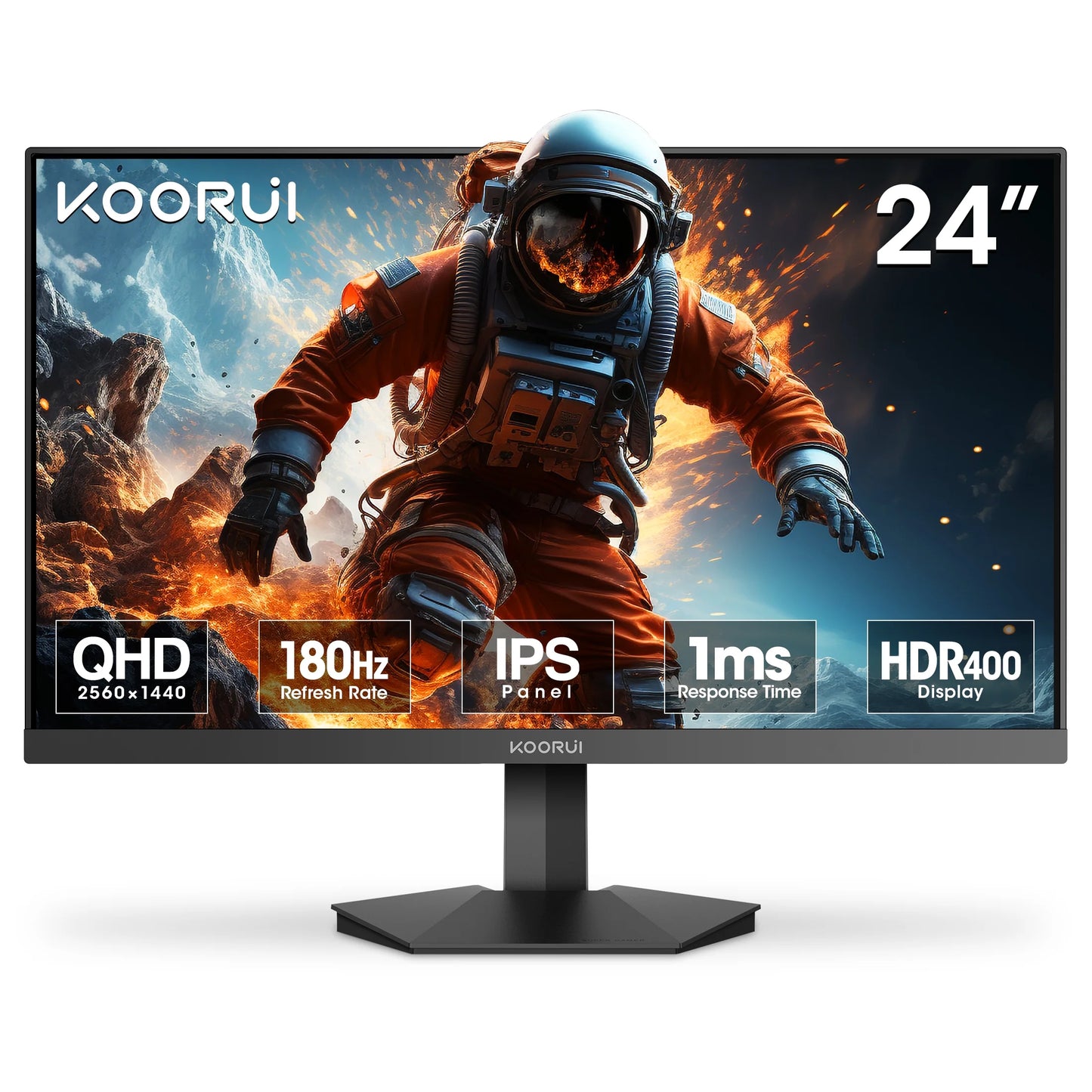 24" 2K 1440P Gaming Monitor, 180Hz QHD Computer Monitor, New Pc Monitor, G2421V