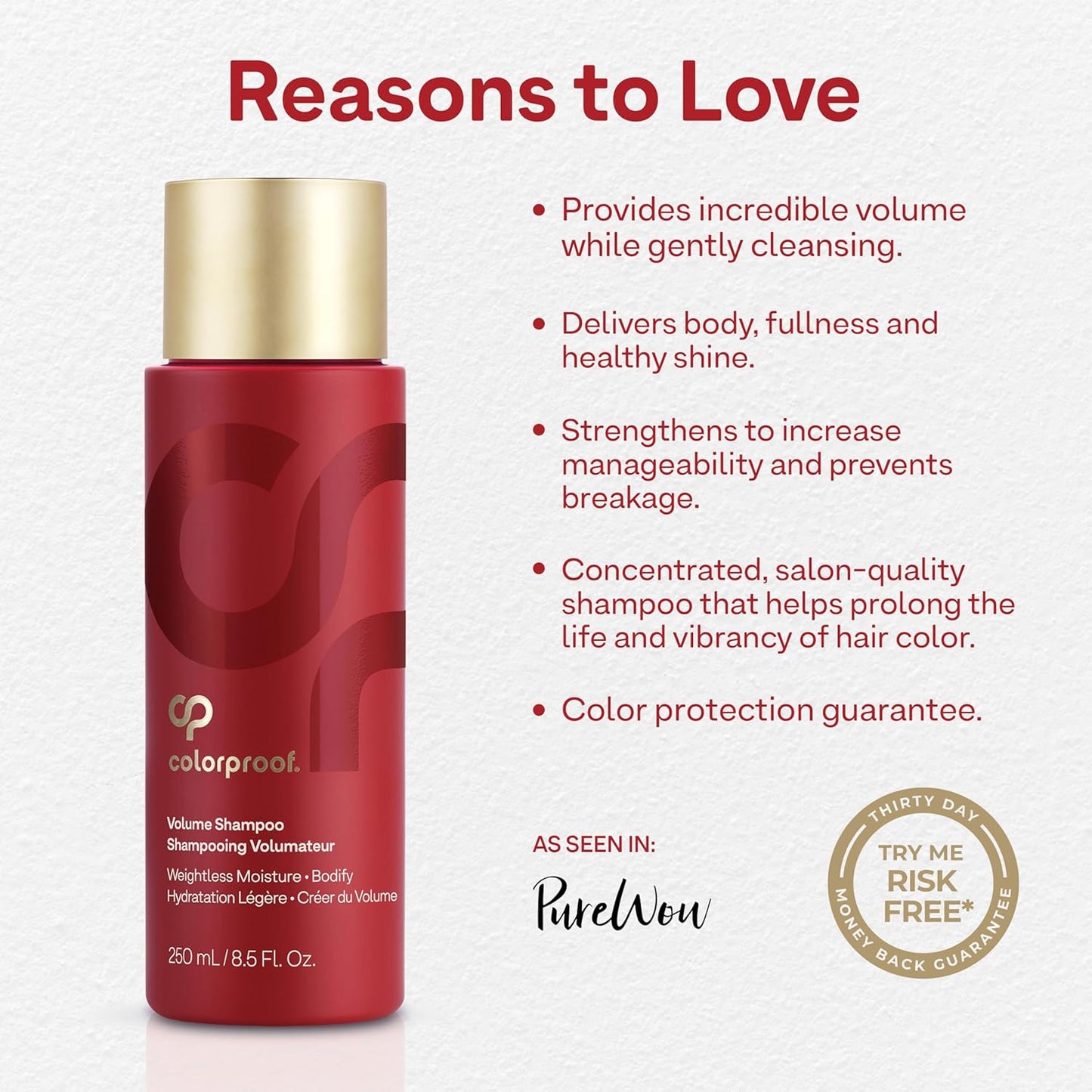 Sulfate-Free Volume Shampoo for Women with White Nectarine Fragrance