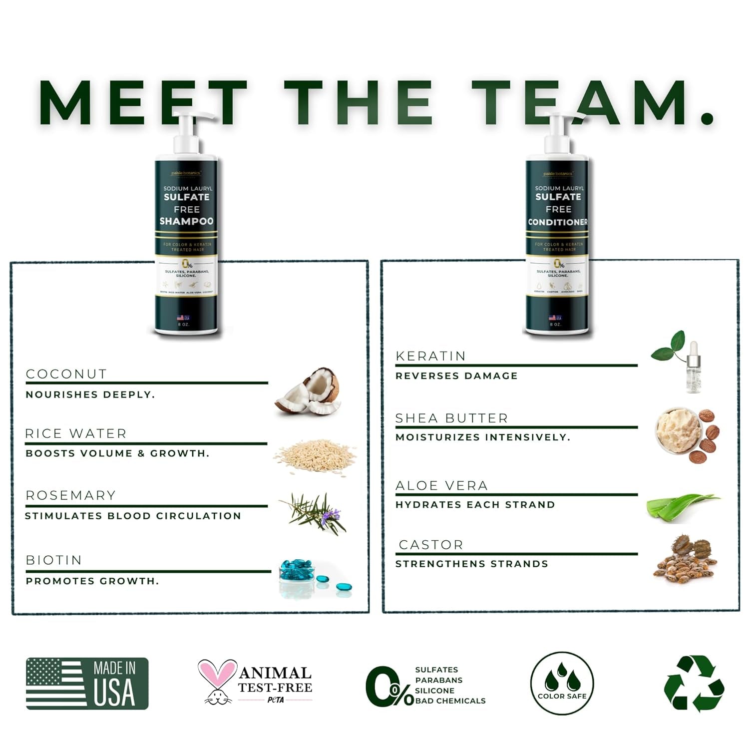 Revitalize Color-Treated Hair with Our All-Natural SLS and Paraben-Free Shampoo and Conditioner Set for Daily Use