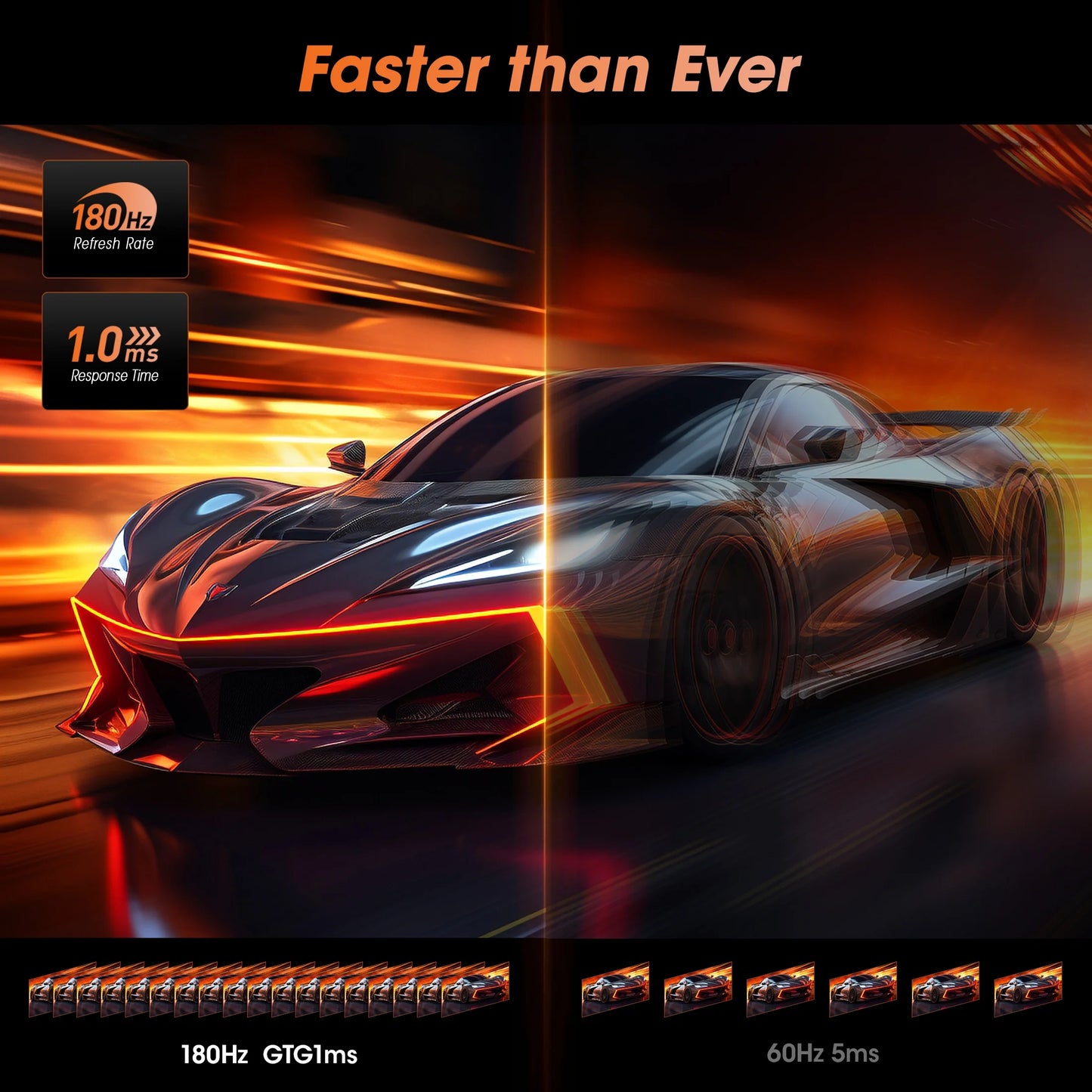 24" 2K 1440P Gaming Monitor, 180Hz QHD Computer Monitor, New Pc Monitor, G2421V