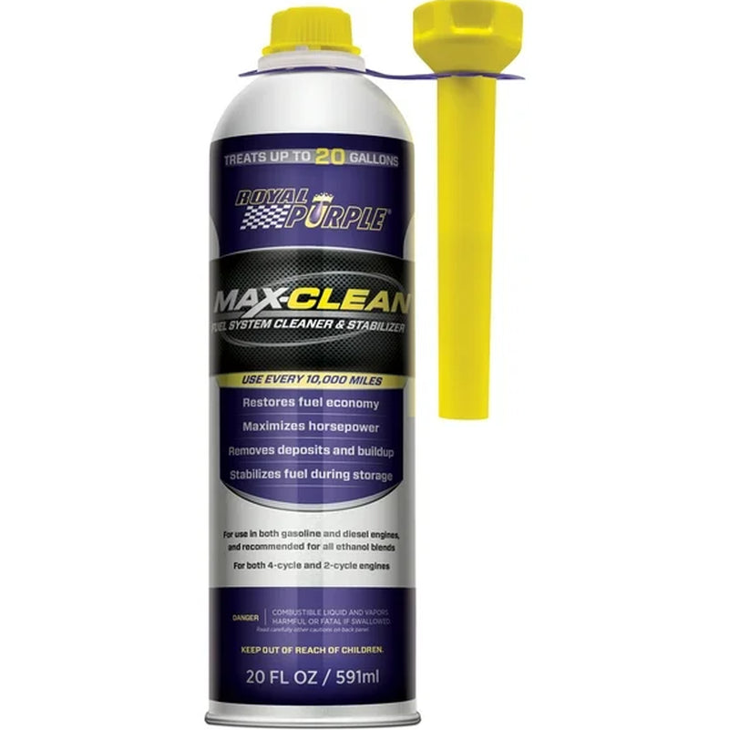 (6 Pack) Royal Purple Max-Clean Fuel System Cleaner & Stabilizer, 20 Oz